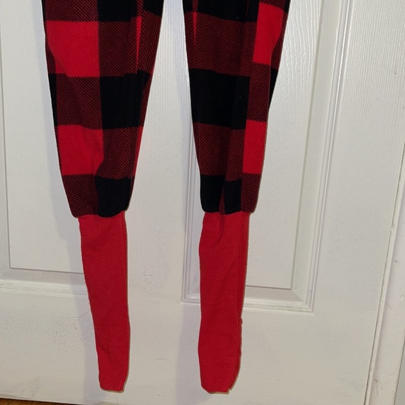 Milk Lounge Plaid hoodie onesie Size Small - Picture 7 of 14